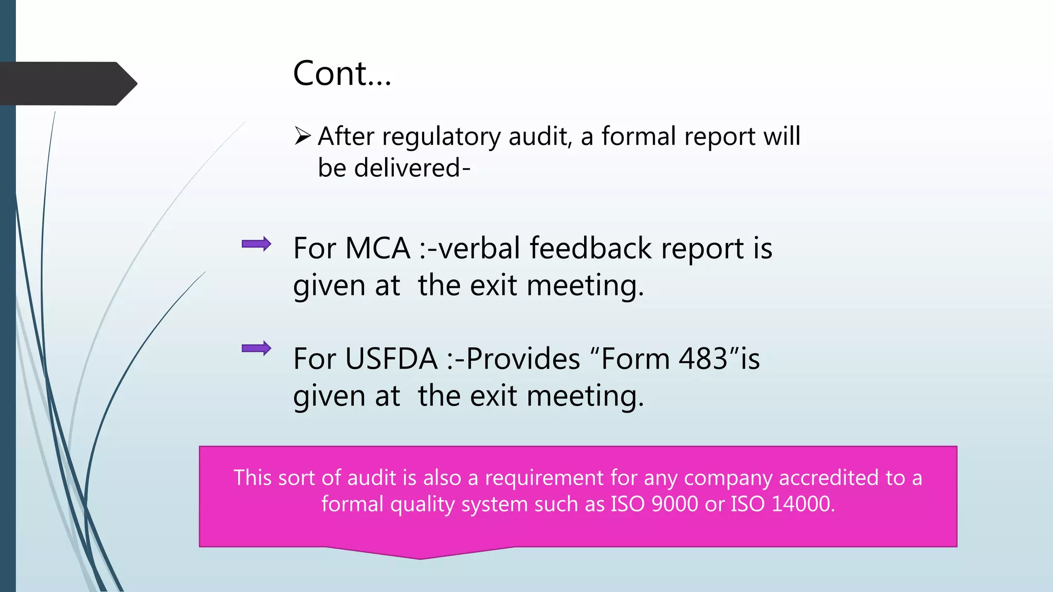 Audits in pharmaceutical industry PPT