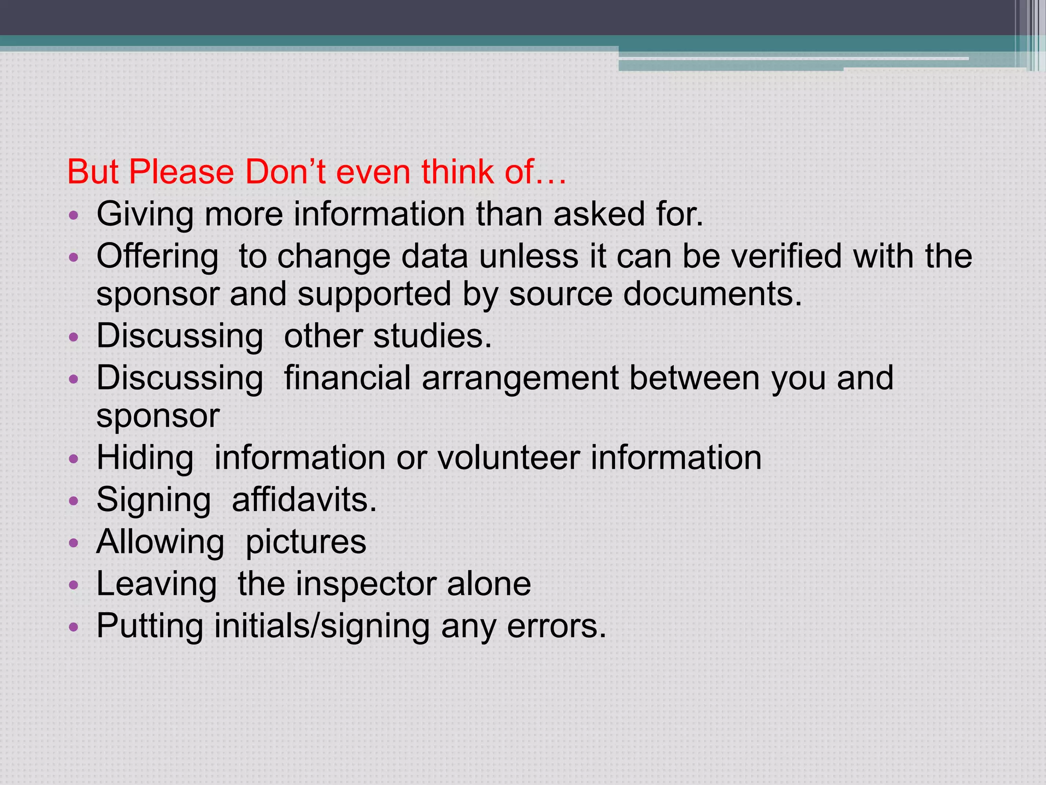 Audits & Inspections in Clinical Research | PPTX