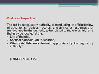 Audits &amp; Inspections in Clinical Research | PPT