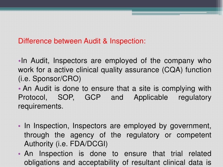 Audits & Inspections in Clinical Research