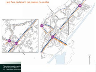 p.6
Présentation du plan de circulation – Réunion publique du 31 Janvier 2017
Ville de Bruay-sur-l’Escaut
WF_Présentation réunion publique_01a
Les flux en heure de pointe du matin
 