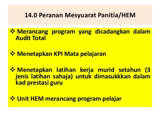 Audit total ppdpg