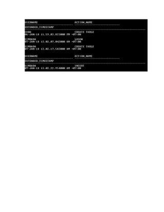 Audit trail oracle & postgre sql comparison | PDF