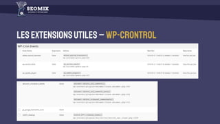 Lesextensionsutiles–WP-CRONTROL
 