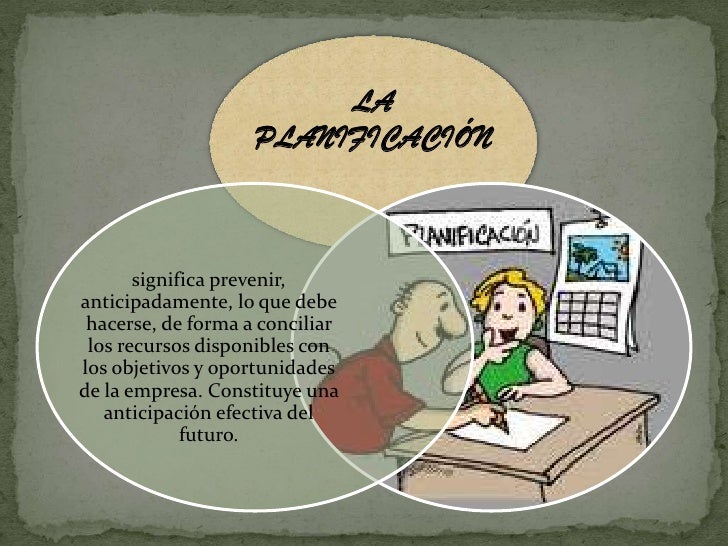 PLANIFICACION Y ORGANIZACION