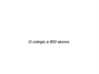 O colegio a 800 alunos