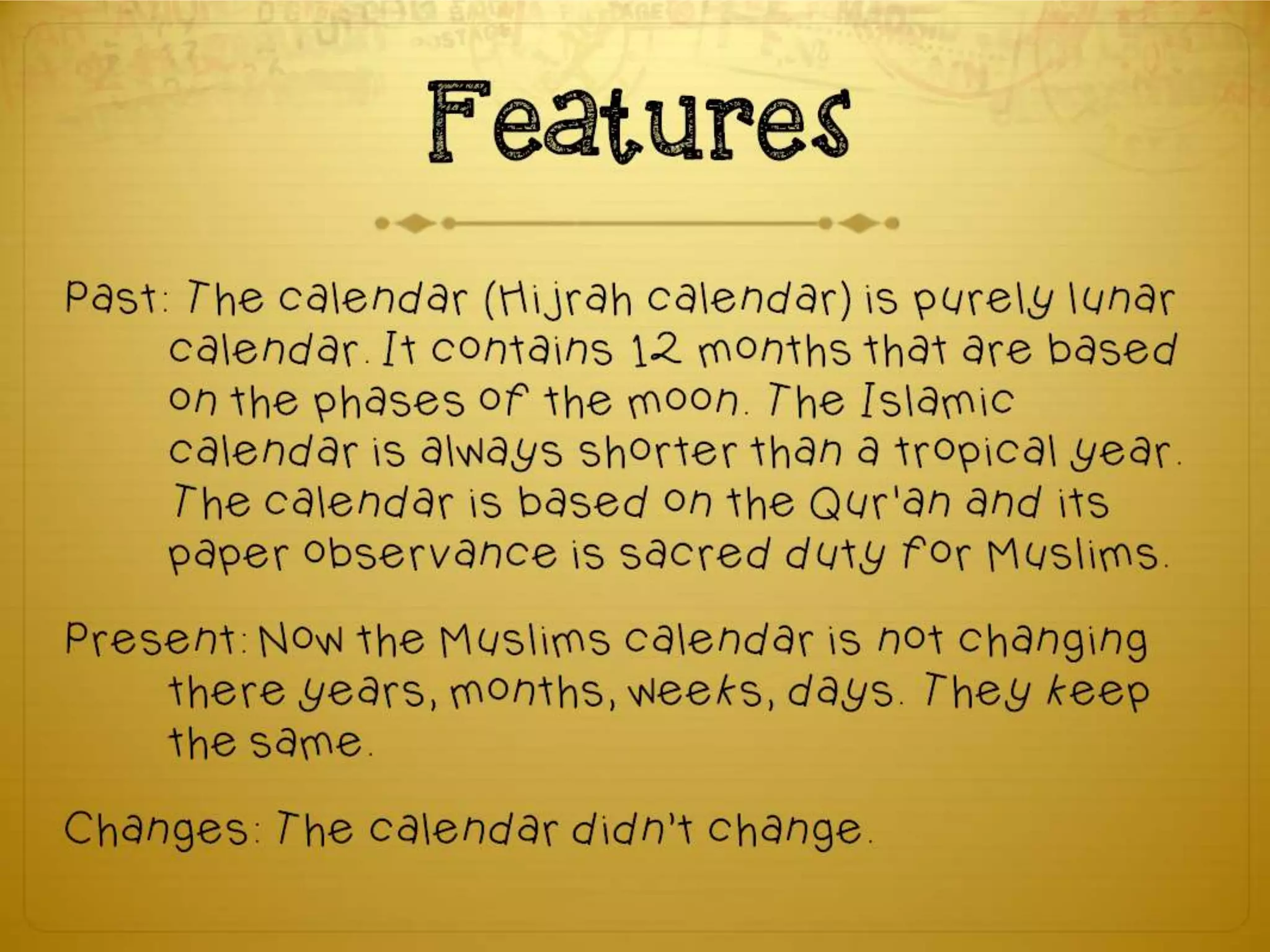 The Muslim Calendar PPT The Muslim Calendar PPT