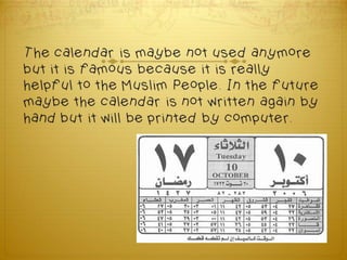  The Muslim Calendar