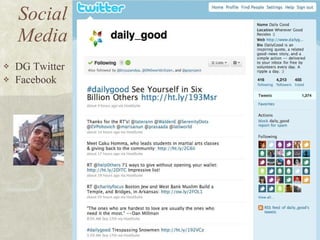 Social Media DG Twitter Facebook 