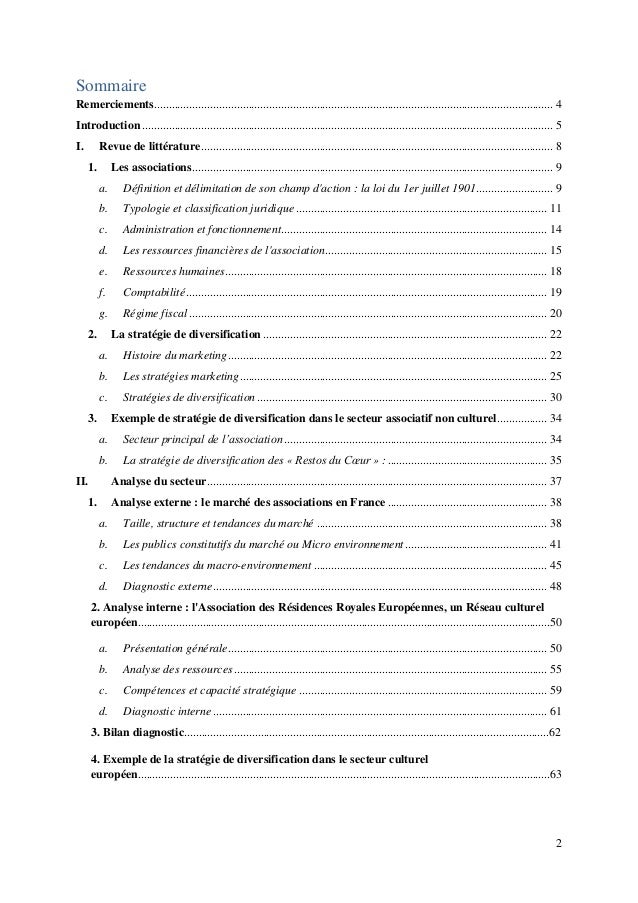 Sommaire These Exemple  Titre De La Thèse