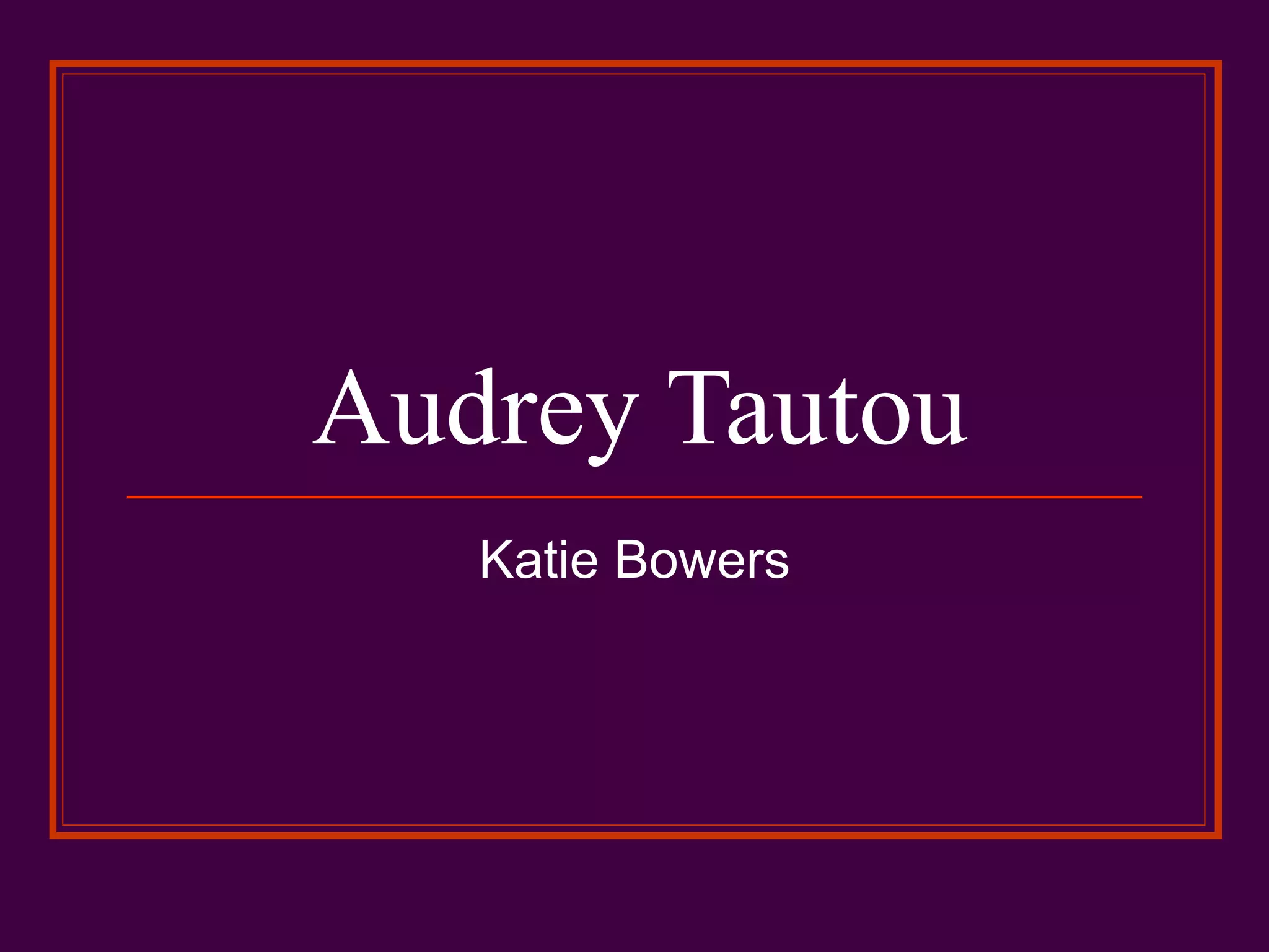 Audrey tautou PPT