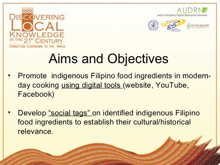 AUDRN Project on "Promoting Indigenous Filipino Food Ingredients thro…