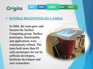surface computer ppt | PPTX