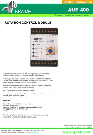 AUE 400 | PDF | Radio Control | Hobbies & Interests