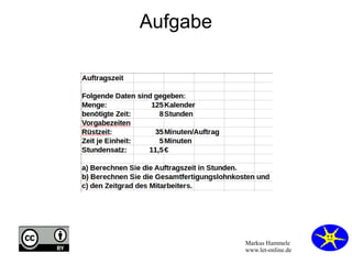 Markus Hammele 
www.let-online.de 
Aufgabe 
 