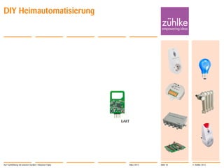 DIY Heimautomatisierung




                                                        UART




Auf Tuchfühlung mit smarten Geräten | Masanori Fujita          März 2012   Slide 44   © Zühlke 2012
 