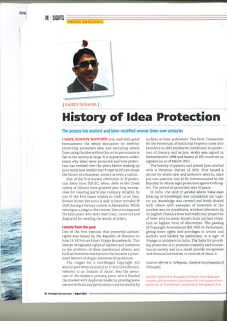 Aug 12 entrepreneur article-history of idea protection