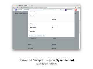Converted Multiple Fields to Dynamic Link
(Blunders in Patch!!)
 