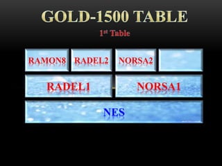 RAMON8
NES
RADEL1 NORSA1
NORSA2RADEL2
 