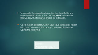 August Lesson 1 and 2 Understanding Java Program | PPTX