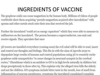 INGREDIENTS OF VACCINE
 