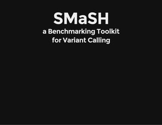 SMaSH
a Benchmarking Toolkit
for Variant Calling
 