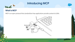 What is MCP
MCP is an open protocol that standardizes how applications provide context to LLMs.
Introducing MCP
 