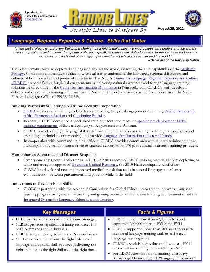 Aug 25 2011 Language Regional Expertise And Culture Skills That Matte