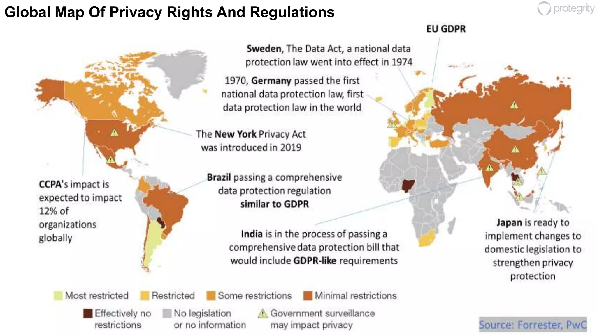 49
Global Map Of Privacy Rights And Regulations
 