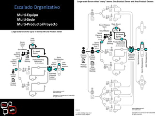 Escalado Organizativo
 Multi-Equipo
 Multi-Sede
 Multi-Producto/Proyecto
 