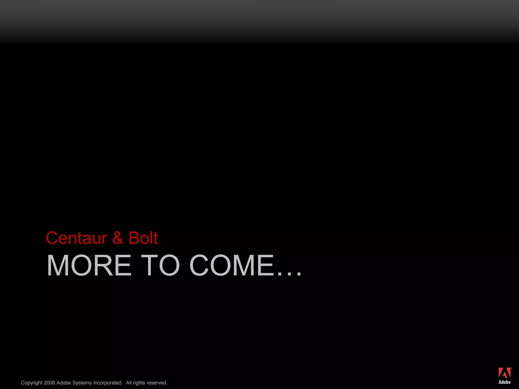 CentaurServer ManagerDesktop application for monitoring and managing ColdFusion serversFlex-based AIR applicationRun as a background  serviceSystem notification & alertsMulti-Instance / Cluster ManagementManage / Apply settings for multiple serversDatasources, Mappings, etc.Apply HotfixesDeploy Scheduled TasksMore…