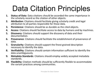 Emerging Data Citation Infrastructure