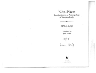 Auge non places ch. from places to non places(1)