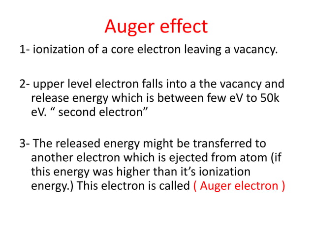 Auger Effect Puplic Pptx