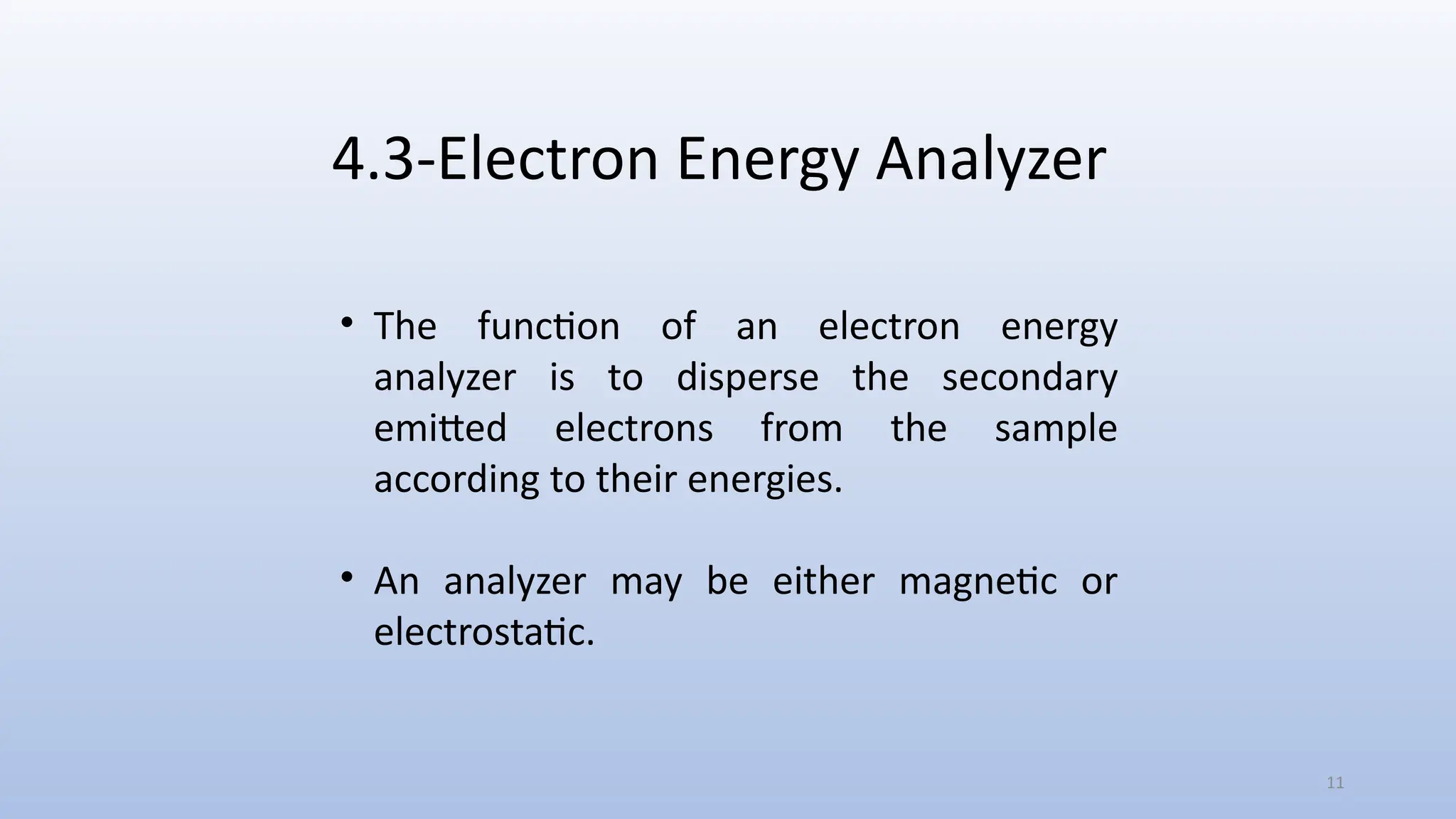 "Auger Electron Spectroscopy" one of the types of electron emission ...