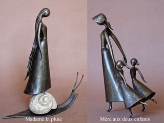 Madame la pluie Mère aux deux enfants
 