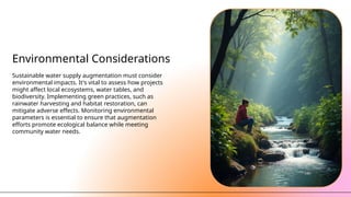 Augmentation of Water Supply on irrigation engineering | PPTX