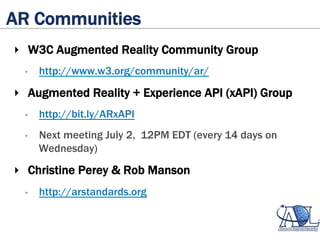 Augmented Reality Examples and Tools | PDF