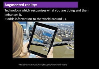 Augmented and virtual Reality for the Smart City | PPT