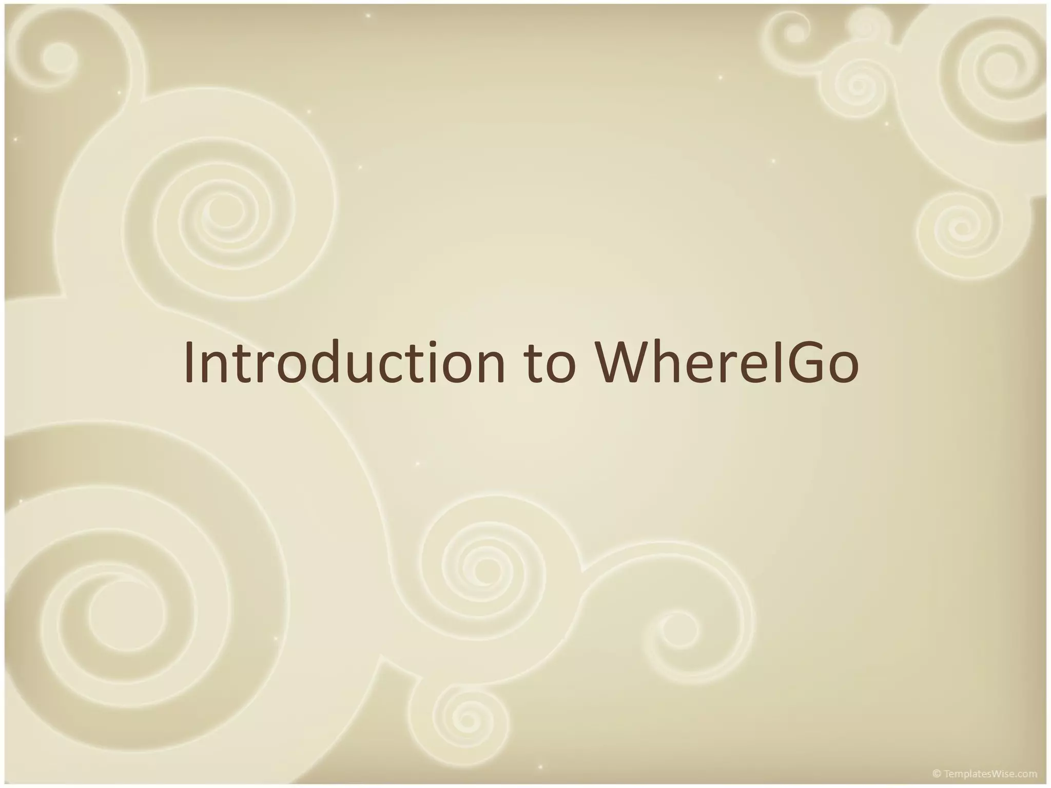 Introduction to WhereIGo