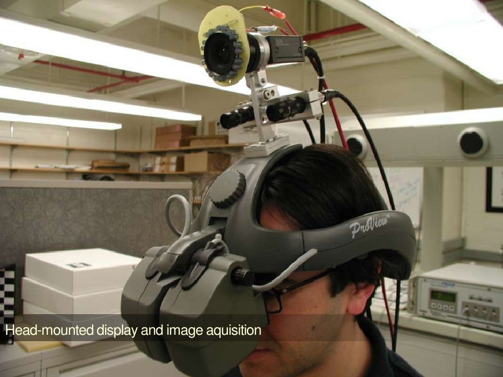 Headmounted display and image aquisition