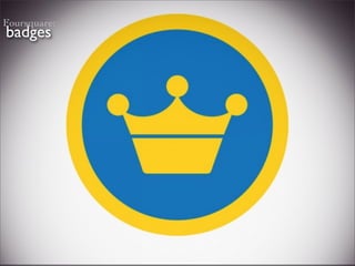 Foursquare:
badges
 