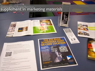 Connecting Library Services
supplement in marketing materials
 