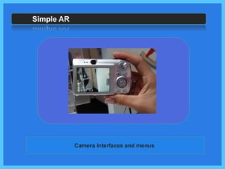 Simple AR




            Camera interfaces and menus
 