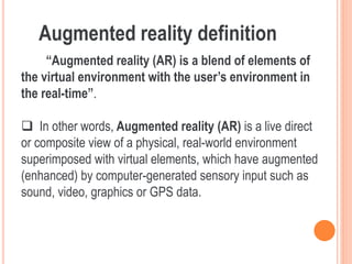 Augmented reality PPT