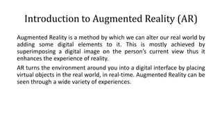 Augmented Reality | PPTX | Augmented Reality | Technology & Computing