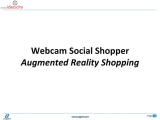 Webcam Social Shopper Augmented Reality Shopping 