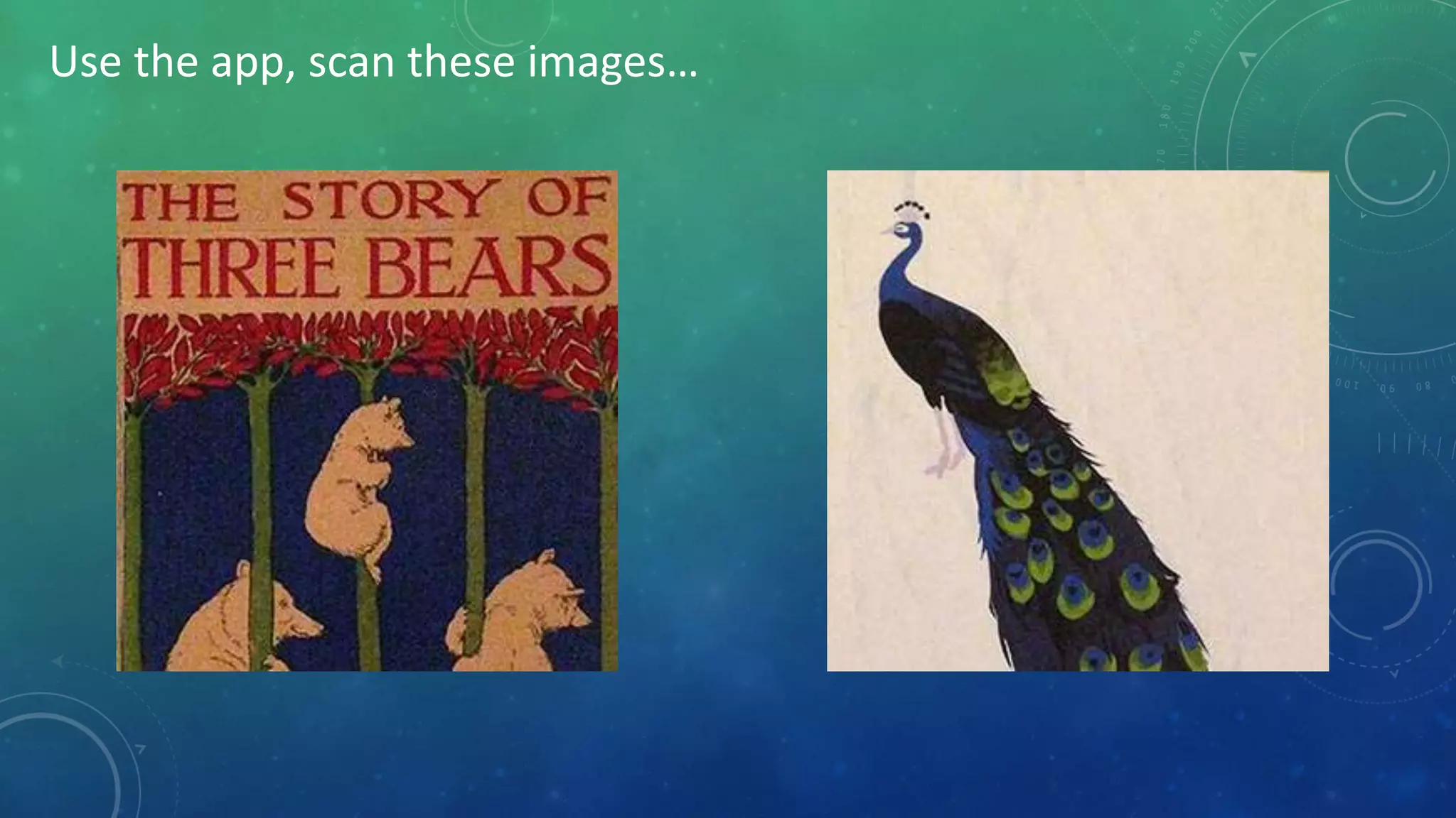 Use the app, scan these images…
 