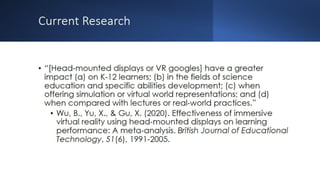 Augmented reality and virtual reality in the library Webinar