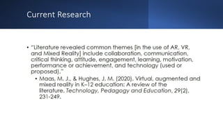 Augmented reality and virtual reality in the library Webinar